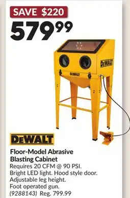 Princess Auto Floor-Model Abrasive Blasting Cabinet offer