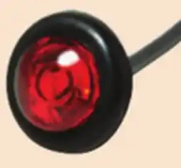 Princess Auto 12V LED Penny Lights Red offer