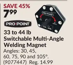 Princess Auto 33 to 44 lb Switchable Multi-Angle Welding Magnet offer
