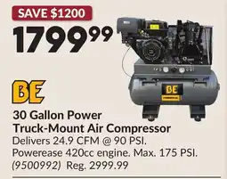 Princess Auto 30 Gallon Power Truck-Mount Air Compressor offer