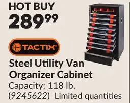 Princess Auto Steel Utility Van Organizer Cabinet offer
