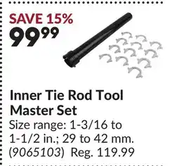 Princess Auto Inner Tie Rod Tool Master Set offer