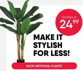 Meubles RD SHOP ARTIFICIAL PLANTS offer