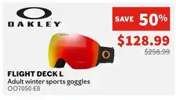 Sports Experts OAKLEY FLIGHT DECK L Adult winter sports goggles offer