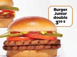 Harvey’s Burger Junior double offer