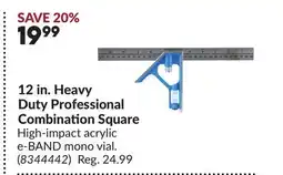 Princess Auto 12 in. Heavy Duty Professional Combination Square offer