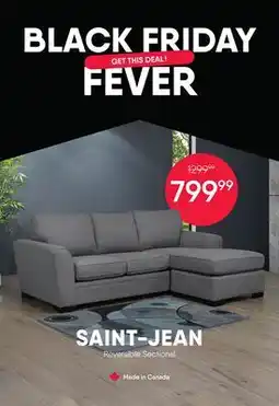 Meubles RD Saint-Jean - Sectional with Reversible Chaise offer