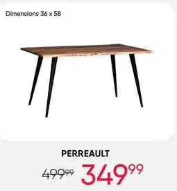 Meubles RD Perreault - Rectangular Solid Wood Dining Table 58 offer