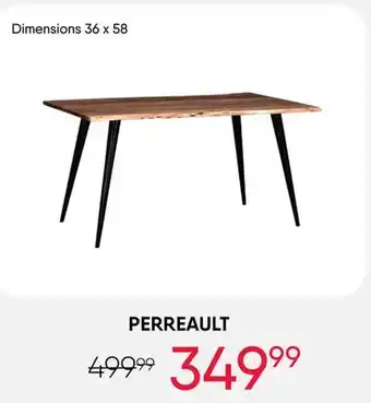 Meubles RD Perreault - Rectangular Solid Wood Dining Table 58 offer