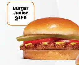Harvey’s Burger Junior offer