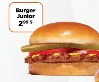 Harvey’s Burger Junior offer