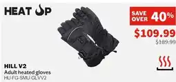 Sports Experts HEAT UP HILL V2 Adult heated gloves offer