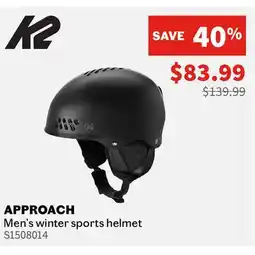Sports Experts K2 APPROACH Men's winter sports helmet offer