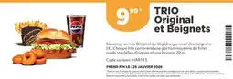 Harvey’s TRIO Original et Beignets offer