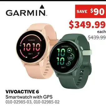 Sports Experts Garmin VIVOACTIVE 6 Smartwatch with GPS offer