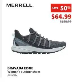 Sports Experts MERRELL BRAVADA EDGE Women's outdoor shoes offer