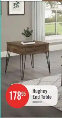 The Brick Hughey End Table With 1 Drawer, Rustic Oak offer