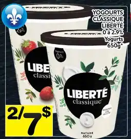 Supermarché PA YOGOURTS CLASSIQUE LIBERTÉ | YOGOURTS offer