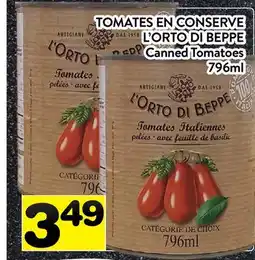 Supermarché PA TOMATES EN CONSERVE L'ORTO DI BEPPE | Canned Tomatoes offer