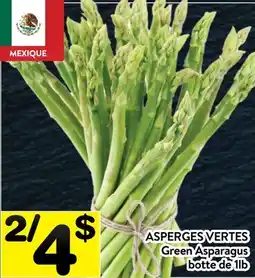 Supermarché PA ASPERGES VERTES | Asparagus offer