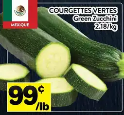 Supermarché PA COURGETTES VERTES | Green Zucchini offer
