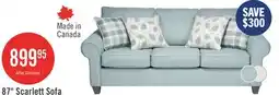 The Brick Made in Canada Scarlett 26 Chenille Fabric Ottoman - Marine Blue offer