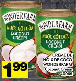 Supermarché PA CRÈME DE NOIX DE COCO WONDERFARM | Coconut Cream offer