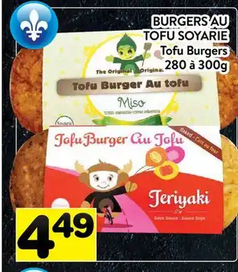 Supermarché PA BURGERS AU TOFU SOYARIE | Tofu Burgers offer