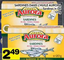 Supermarché PA SARDINES DANS L'HUILE AURORA | Sardines in Oil offer