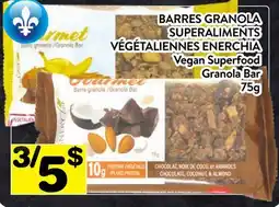 Supermarché PA BARRES GRANOLA SUPERALIMENTS VÉGÉTALIENNES ENERCHIA | Superfood Granola Bar offer