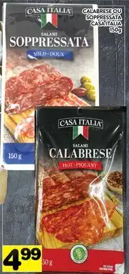Supermarché PA CALABRESE OU SOPPRESSATA CASA ITALIA offer