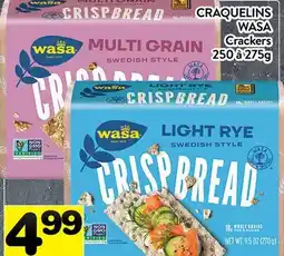 Supermarché PA CRAQUELINS WASA | Crackers offer