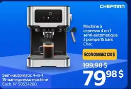 Walmart Semi-automatic 4-in-1 15-bar espresso machine offer
