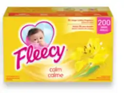 Walmart Fleecy fabric softener sheets 200s offer