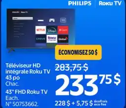 Walmart PHILIPS 43 FHD TV offer