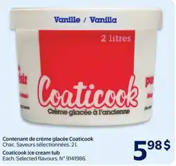 Walmart Coaticook ice cream tub offer