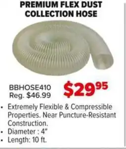 Busy Bee Tools Premium flex dust collection hose offer
