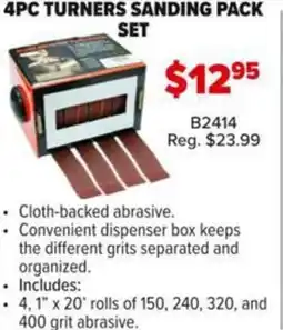 Busy Bee Tools Turners sanding pack set offer