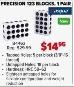 Busy Bee Tools Precision 123 blocks, 1 pair offer