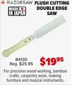 Busy Bee Tools Flush cutting double edge saw offer