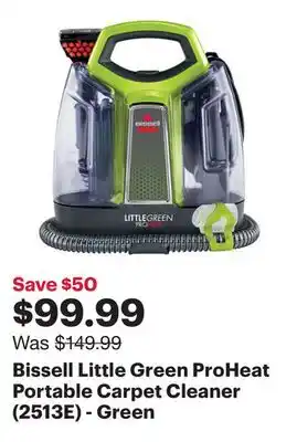 Best Buy Bissell Little Green ProHeat Portable Carpet Cleaner (2513E) - Green offer