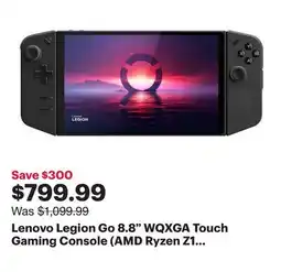 Best Buy Lenovo Legion Go 8.8 WQXGA Touch Gaming Console (AMD Ryzen Z1 Extreme/16GB RAM/1TB SSD/Windows 11) offer
