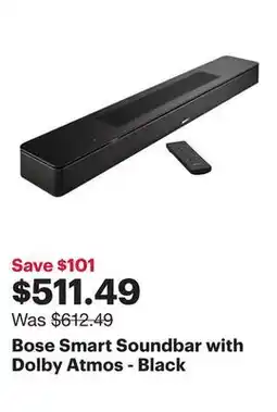 Best Buy Bose Smart Soundbar with Dolby Atmos - Black offer