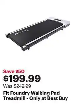 Best Buy Fit Foundry Walking Pad Treadmill - Only at Best Buy offer