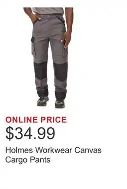 Costco Holmes Workwear Canvas Cargo Pants offer