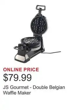 Costco JS Gourmet - Double Belgian Waffle Maker offer