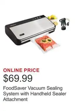 Costco FoodSaver Vacuum Sealing System with Handheld Sealer Attachment offer