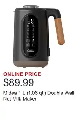 Costco Midea 1 L (1.06 qt.) Double Wall Nut Milk Maker offer