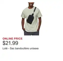 Costco Lolë - Sac bandoulière unisexe offer