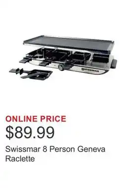 Costco Swissmar 8 Person Geneva Raclette offer